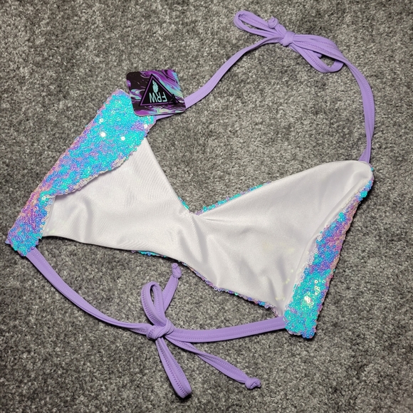 Freedom Rave Wear Sequin Bralette C cup - Picture 4 of 6